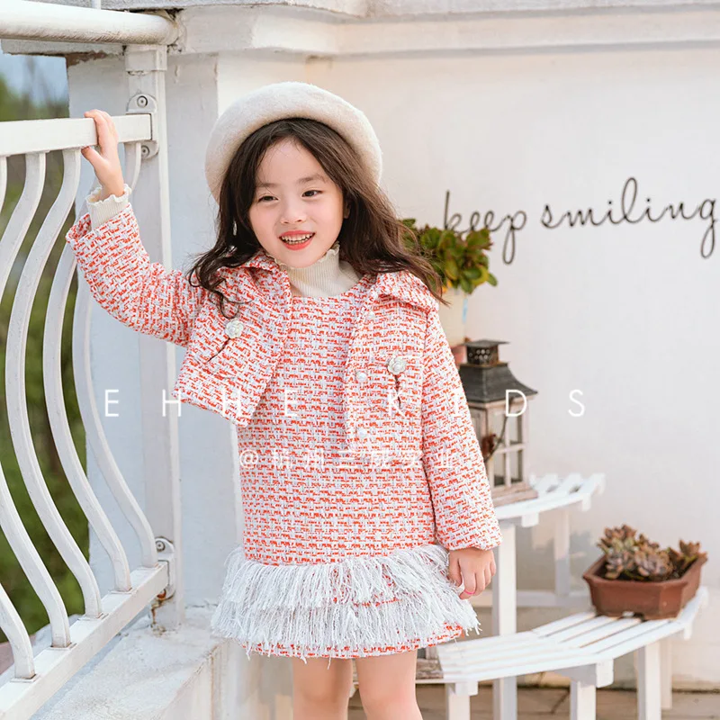 Девушки маленький аромат костюм 2019 на осень и зиму новая модель куртки с