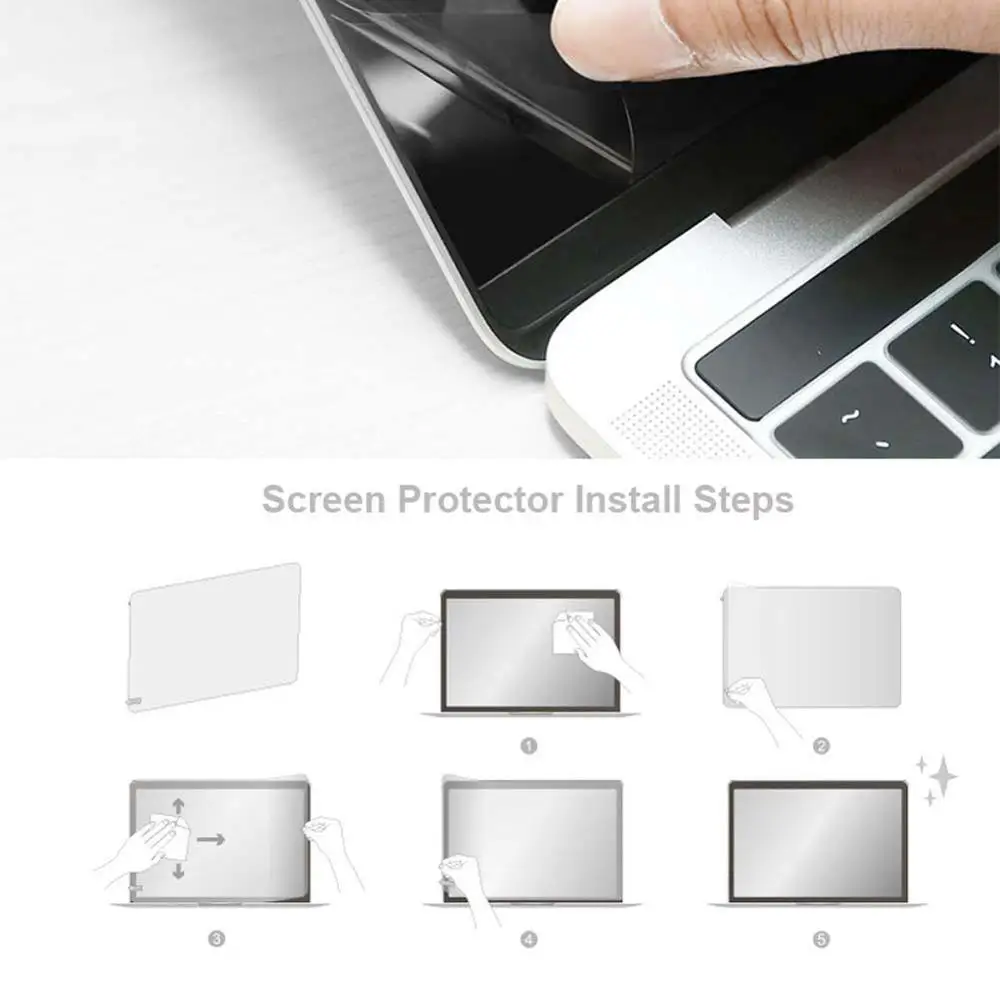 KK & LL Защитная пленка для экрана Apple Macbook New Air 13 дюймов A1932/ Pro A1708 сенсорная панель
