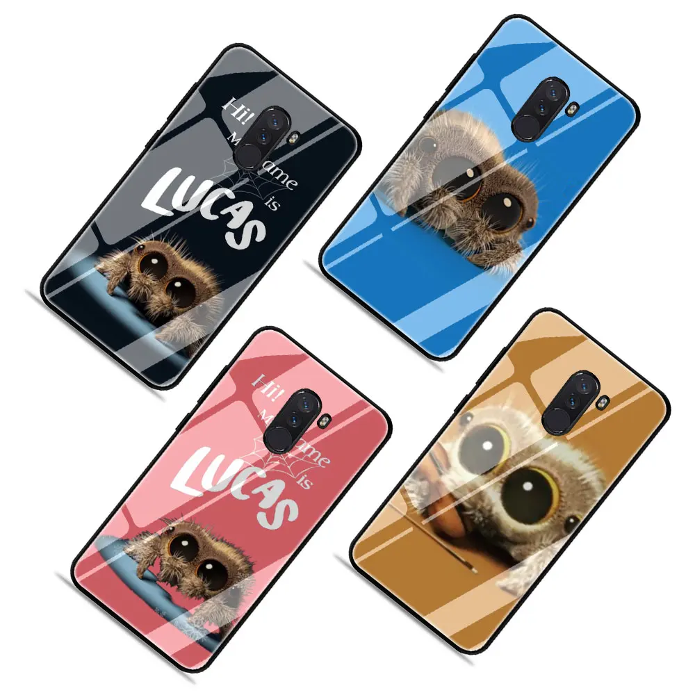 Lucas The Spider Tempered Glass Phone Cover Case for Xiaomi 8 9 A1 5X A2 6X Redmi 4X 6A Note 5 6 7 Pro Pocophone F1 | Мобильные