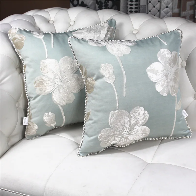 Модная пасторальная Подушка с вышивкой деревом жизни Цветочная подушка в