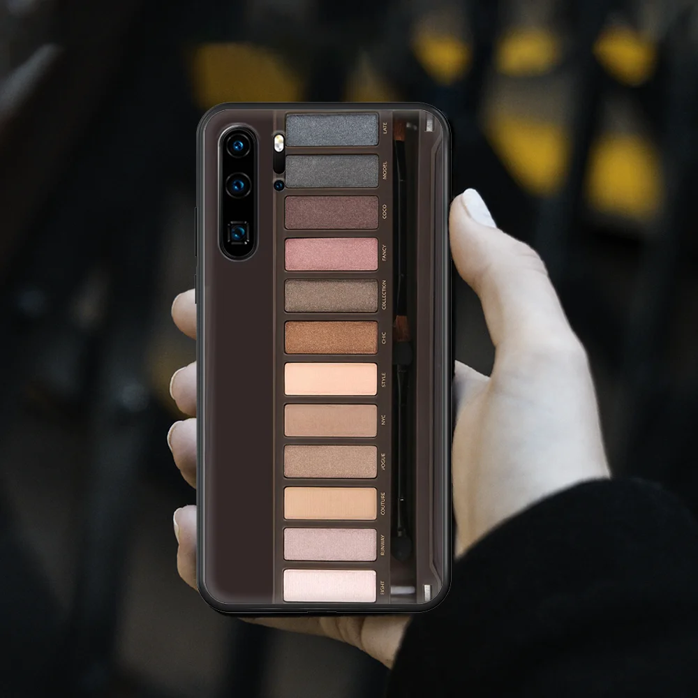 

Makeup eyeshadow palette Phone Case cover For huawei p 8 9 10 20 30 40 P pro Smart 2019 Z lite mini black Etui Pretty Prime