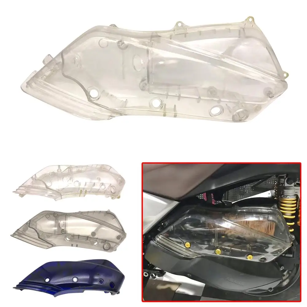 For Yamaha X-MAX 250 300 2017 2018 2019 2020 Scooter Air Filter Cover Transparent blue Intake Box Cleaner Protection XMAX300 | Автомобили