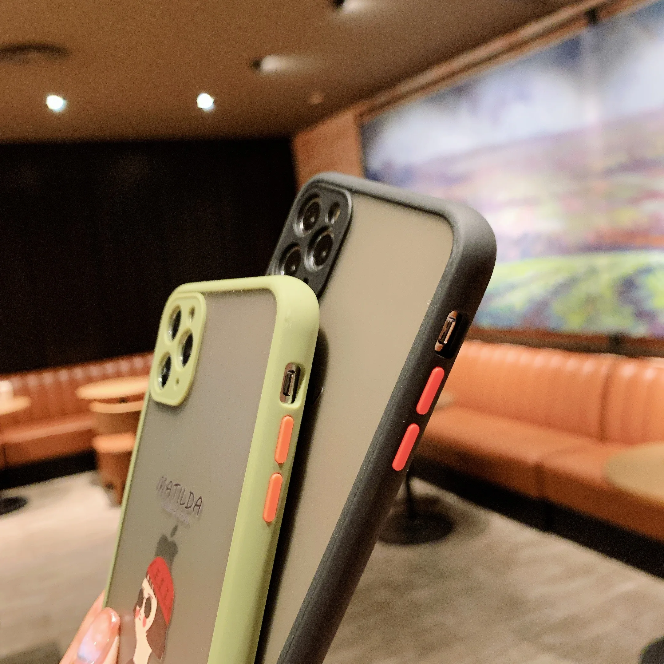 Ультратонкий матовый чехол для iPhone 11 Pro X XR XS MAX Leon Matilda дизайнерский жесткий