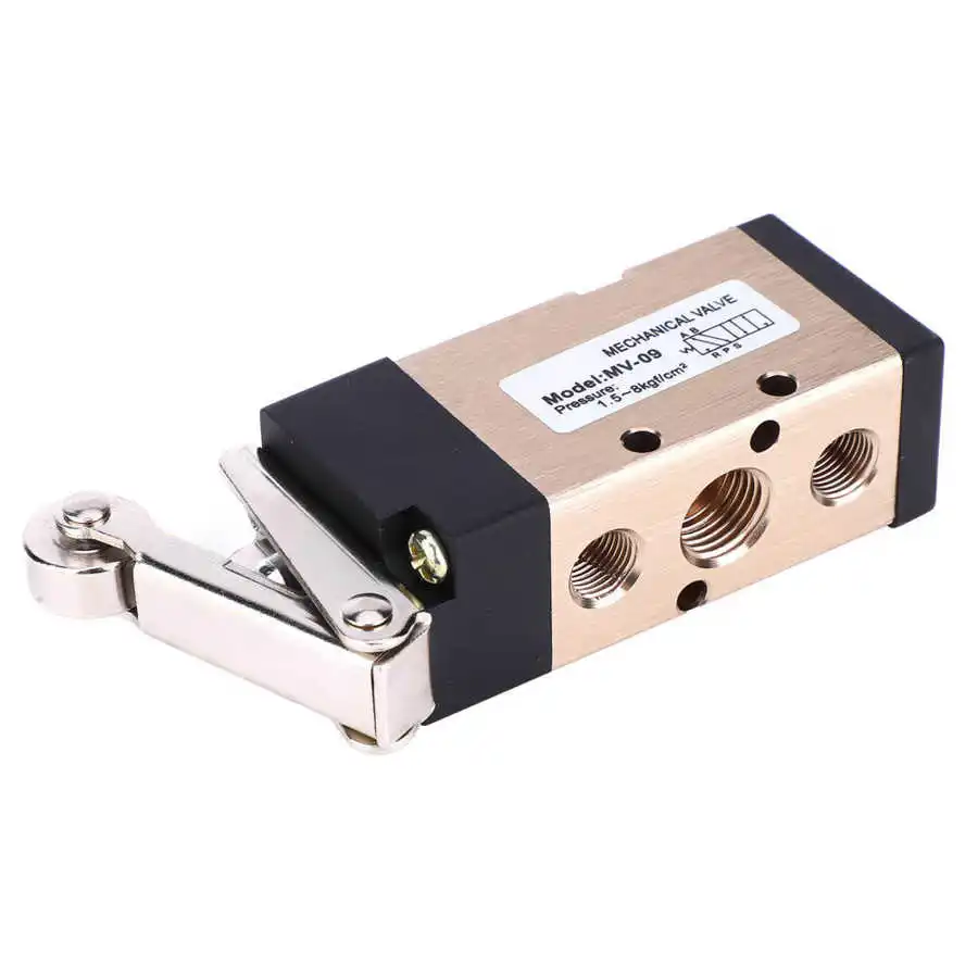 Пневматический 2 положения 5Way роликовый рычаг Механический клапан MV-09 1/4in PT