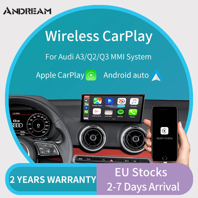 Беспроводной модуль Carplay для AUDI A3/Q2/Q3 OEM экран обновления MMI система поддержки AirPlay