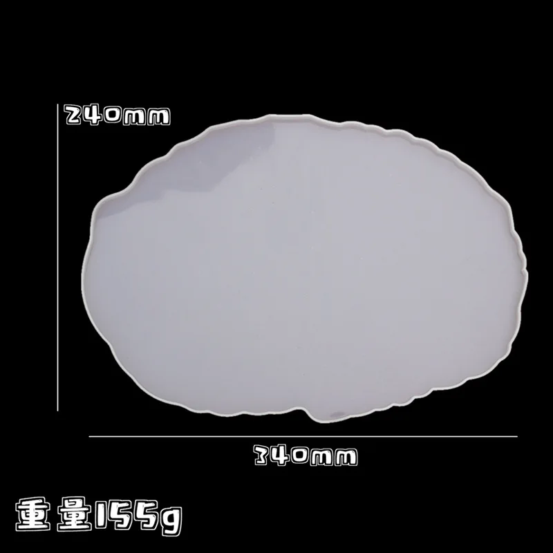 Прозрачная зеркальная силиконовая форма сделай сам большого размера для тарелок