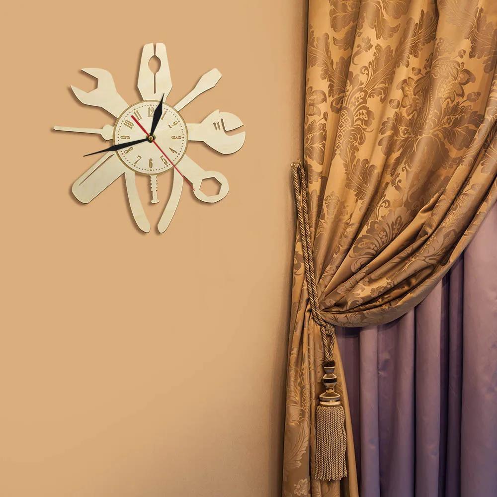 Ремонтные инструменты для автомобиля гаража автомобильные настенные часы декор