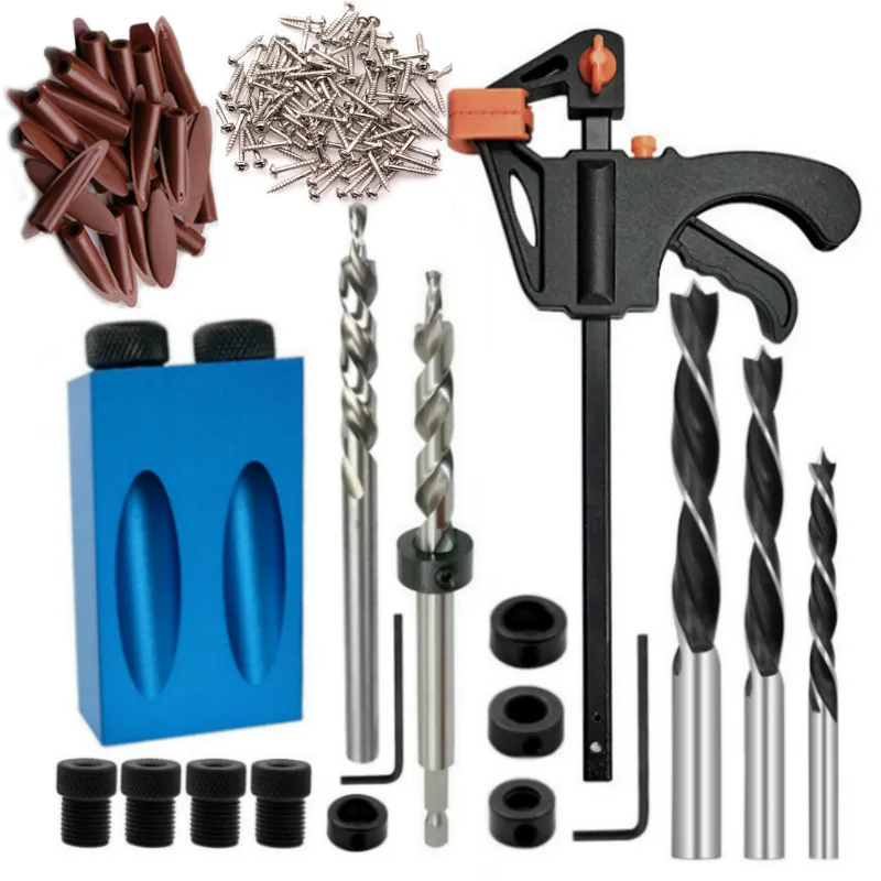 Набор направляющих для сверления карманный кондуктор с наклонным отверстием 15