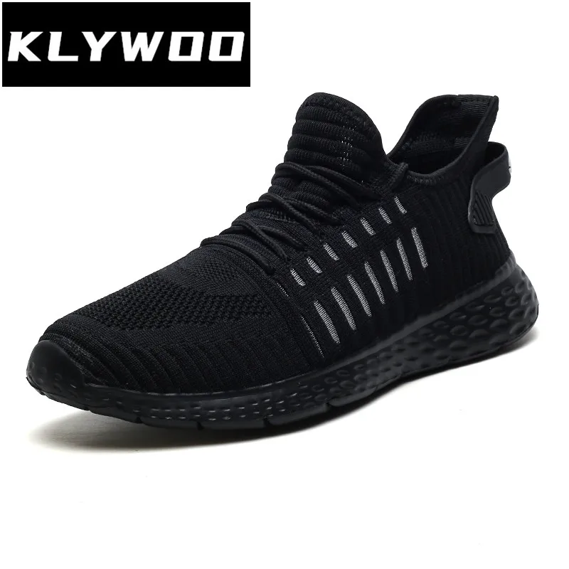 

KLYWOO Unisex Mesh Shoes Lightweight Sneakers Men Fashion Casual Running Shoes Plus Size 46 Slip on Mens Loafers Male Footwear