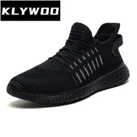 klywoo unisex mesh shoes lightweight sneakers men fashion casual running shoes plus size 46 slip on mens loafers male footwear