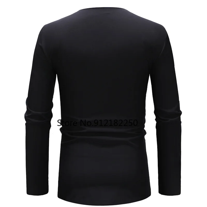 Черная африканская мужская одежда 2021 модная Дашики с V-образным вырезом Мужская