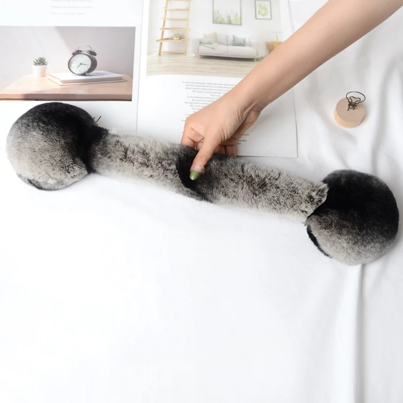 Женские и мужские теплые меховые наушники из 100% натурального меха кролика рекс |