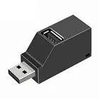 USB 3,0 адаптер-концентратор, мини-разветвитель, 3 порта для ПК, ноутбука, высокоскоростной U-диск-ридер для Xiaomi, новинка 2021