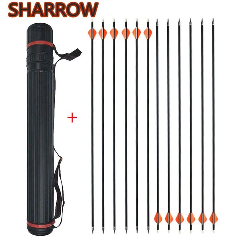 

Стрелы из углеродного волокна с планкой 2 дюйма, 30 дюймов, 12 шт.