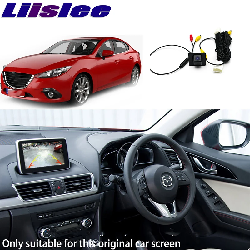 Для Mazda 3 Mazda3 Axela Sedan BM BN 2013 ~ 2020 Автомобильная камера заднего вида с подключением Оригинального заводского