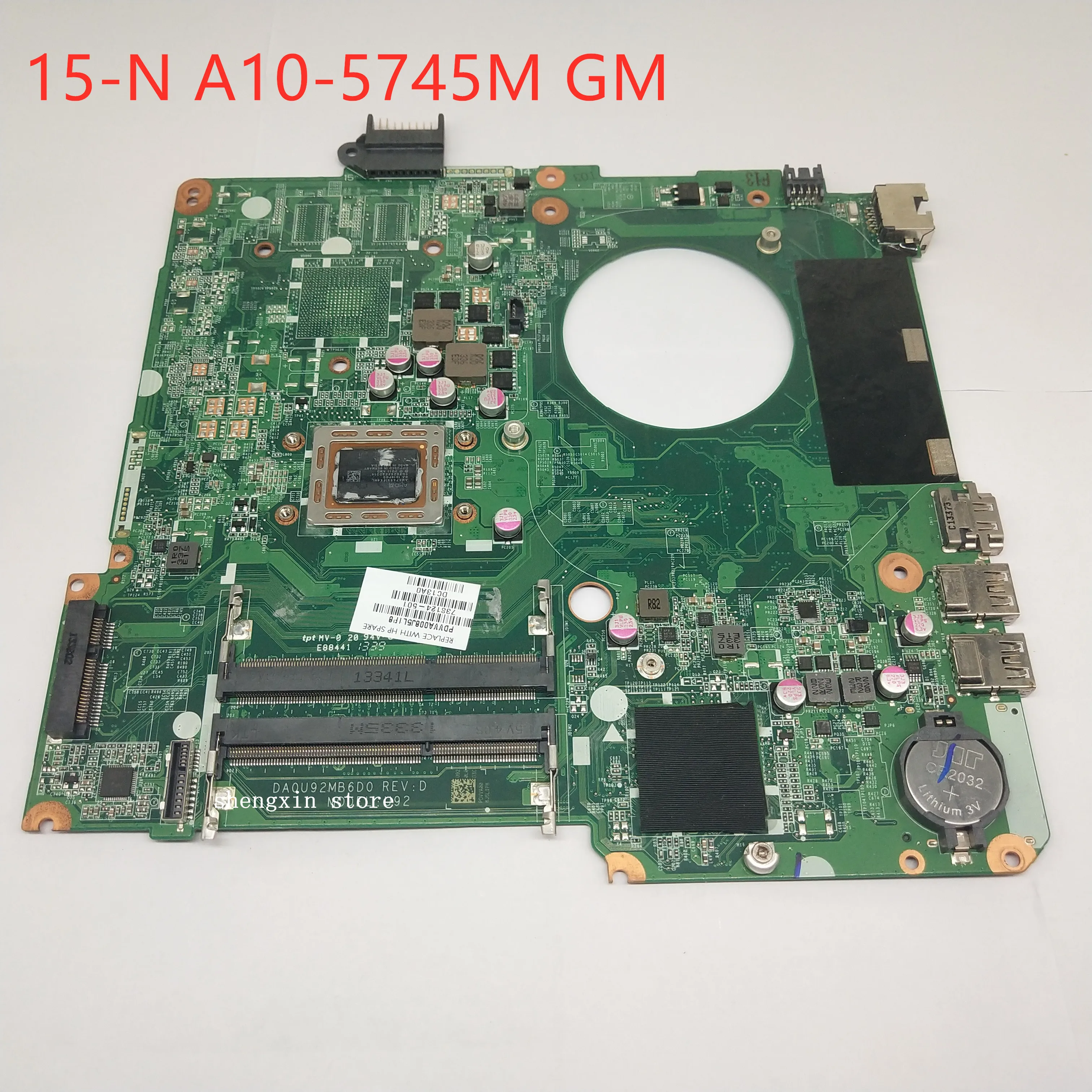 Материнская плата для ноутбука hp 15 N 738124 001 501vDA0U92MB6D0 A10 5745M тестовая материнская