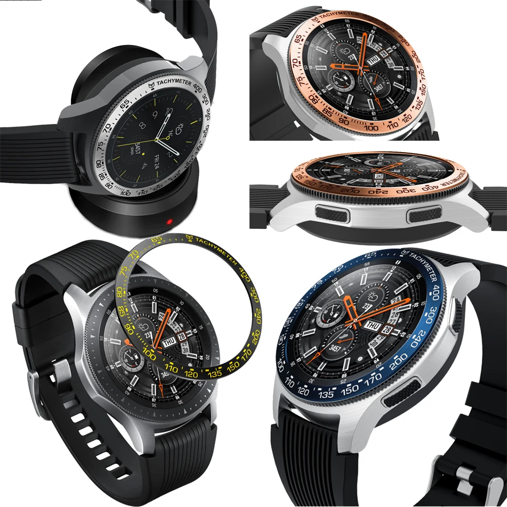 Чехол для смарт часов из нержавеющей стали Samsung Galaxy watch 46 мм gear s3 frontier Dial Безель