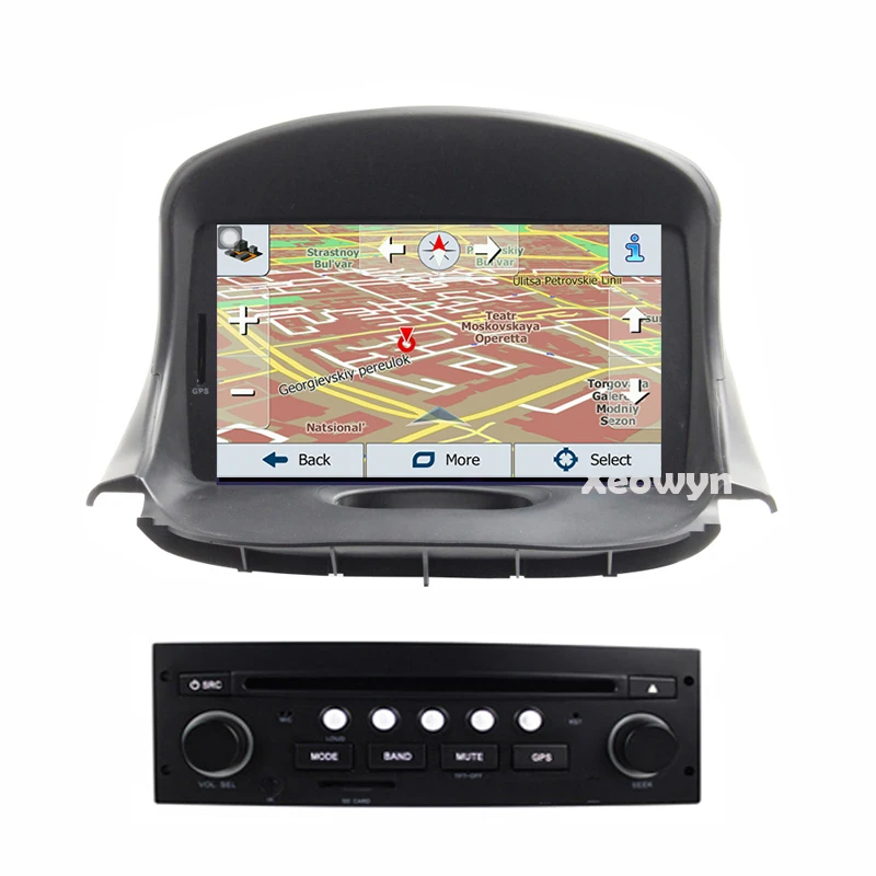 Автомобильный DVD плеер на Android 10 Авторадио для peugeot 206 206cc citroen c2 2007 2014 автомобильное