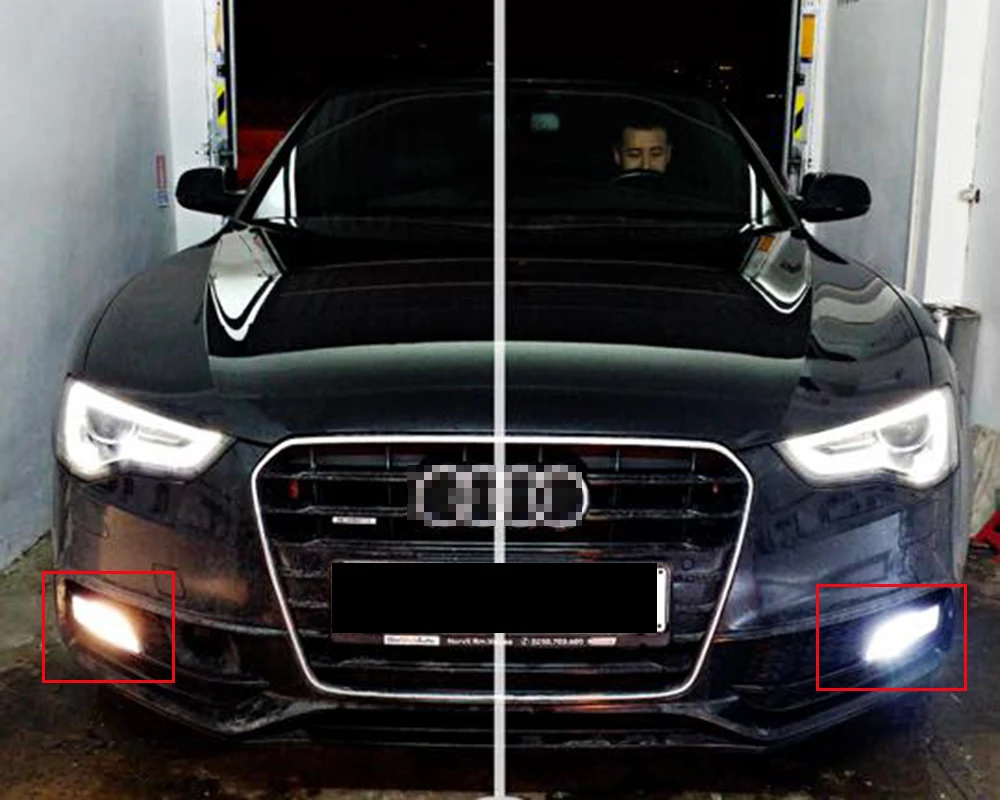 2 шт. светодиодные лампы Canbus 6000k H8 H11 для Audi A5 B8 FL / B8.5 (2015)