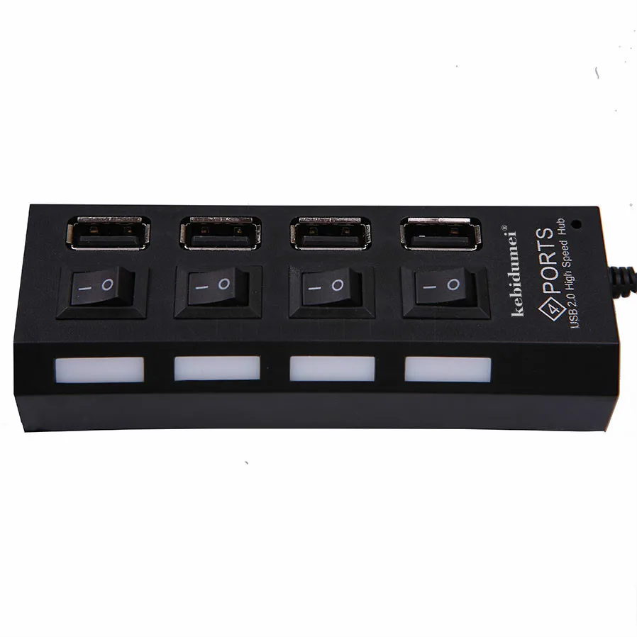 4 портовый высокоскоростной USB концентратор 480 Мбит/с мультипреобразователь