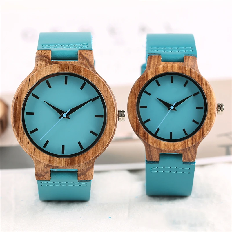 

Top Luxury Wooden Watches for Lovers Couple Men Women Minimalist Simple Genuine Leather Strap Quartz Wrist Watches Relojes