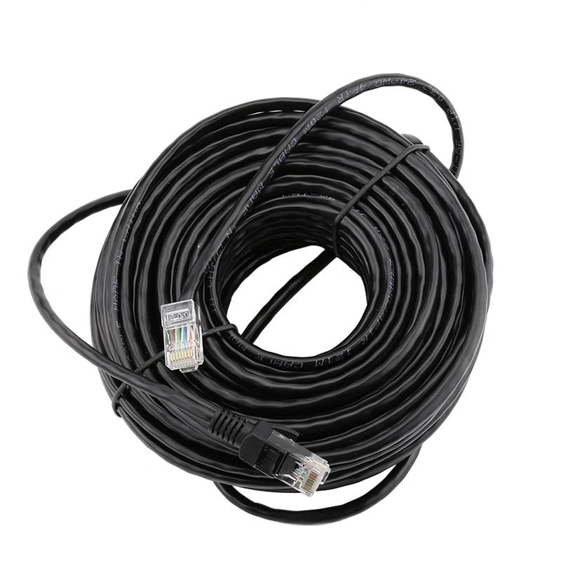

10M 20M 30M 50M cat5 Ethernet Network Cable RJ45 Patch Outdoor Waterproof LAN Cable Wires For CCTV POE IP Camera System