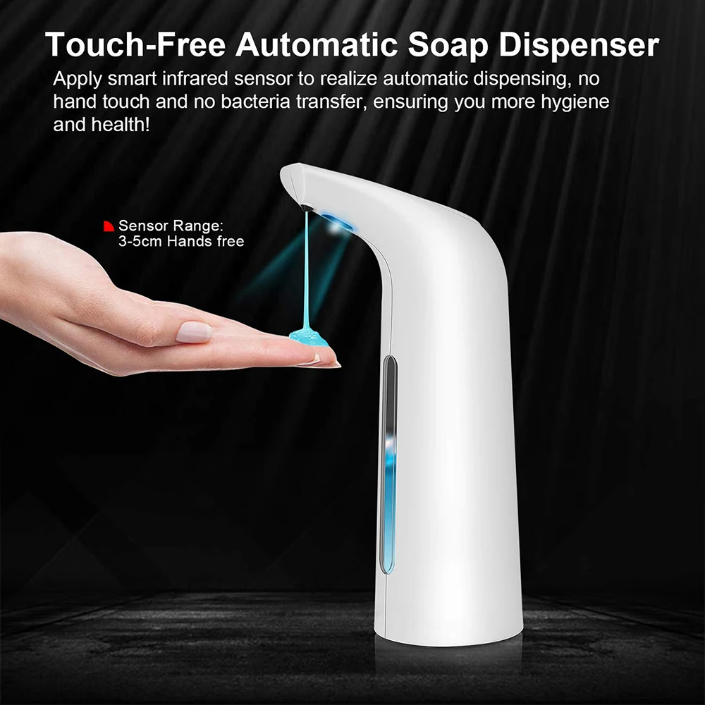 

Soap Dispenser 400ML Bathroom Dispenser Smart Sensor Liquid Soap Dispenser for Kitchen Hand Free Automatic Soap Dispenser