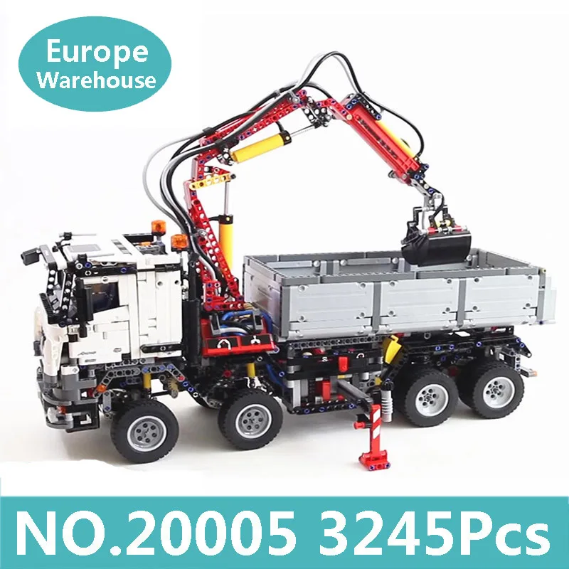 Lepinblocks Technic 20005 автокран Mk II Arocs строительные блоки для грузовиков набор 42009 42043 детские игрушки для детей подарок King Bricks