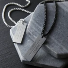 Цепочка мужская, из нержавеющей стали, с арабским именем на заказ