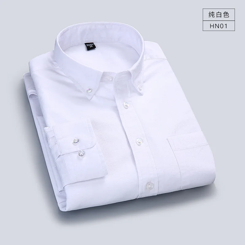

Spring/Autumn New Korean Men Slim Fit Shirt Pinke White Mens Fashion Long Sleeve Shirts Business Leisure Work Clothes