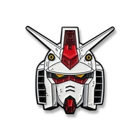 gundam rx 78 creative metal baking finish badge brooch fashion action figure schoolbag anime accessories toys little gifts