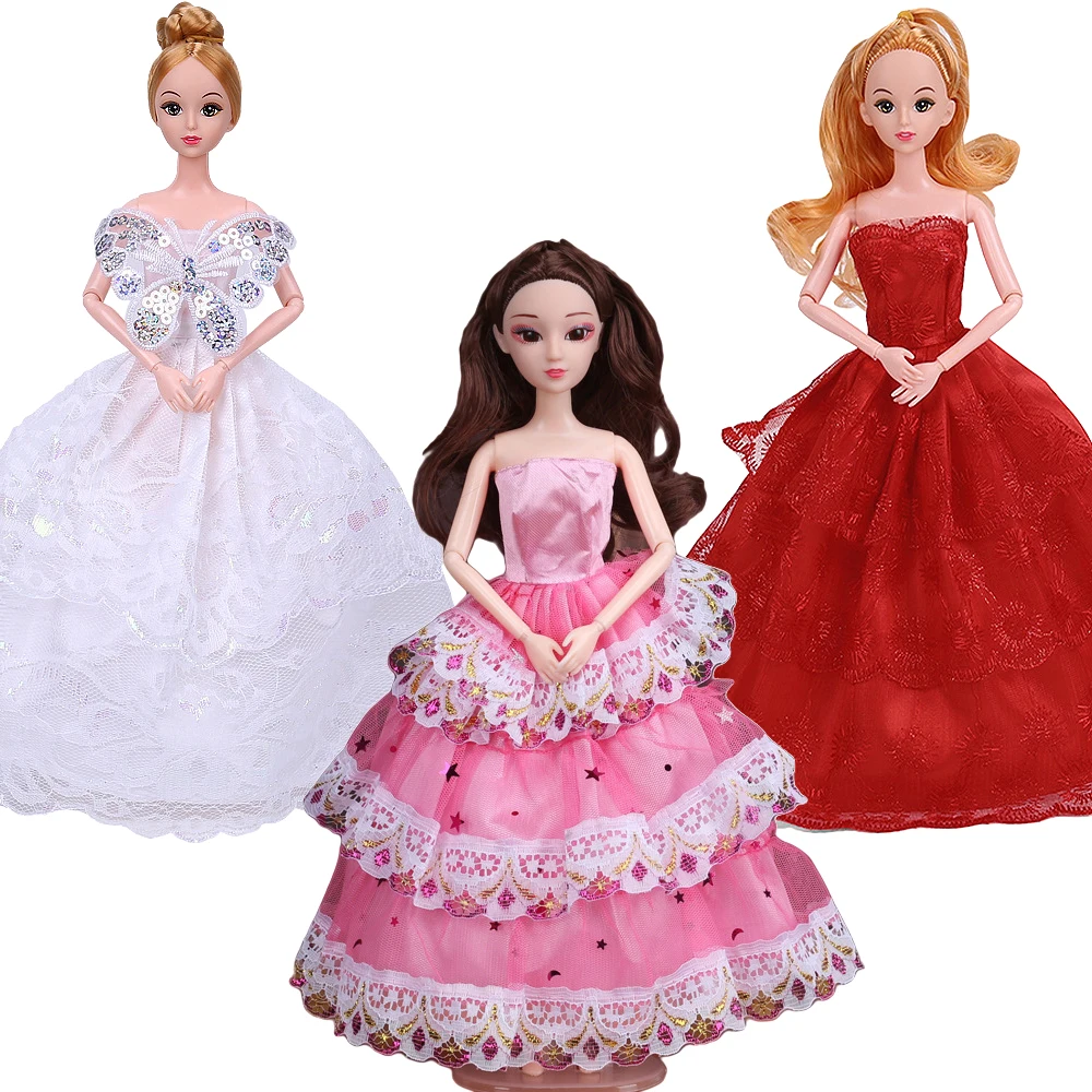 Cute Daily Half a pack skirts Princess Skirt Doll Clothes Fashion Dress Party Gown for Barbie Accessories |