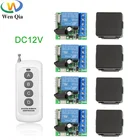 Универсальный беспроводной пульт дистанционного управления, 433 МГц, 12 В постоянного тока, 1 канал, релейный модуль приемника, большой диапазон 500 м, передатчик для открывания ворот и дверей