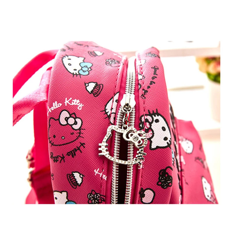 Новый детский рюкзак HELLO KITTY Дамский маленький школьный с рисунком кота из