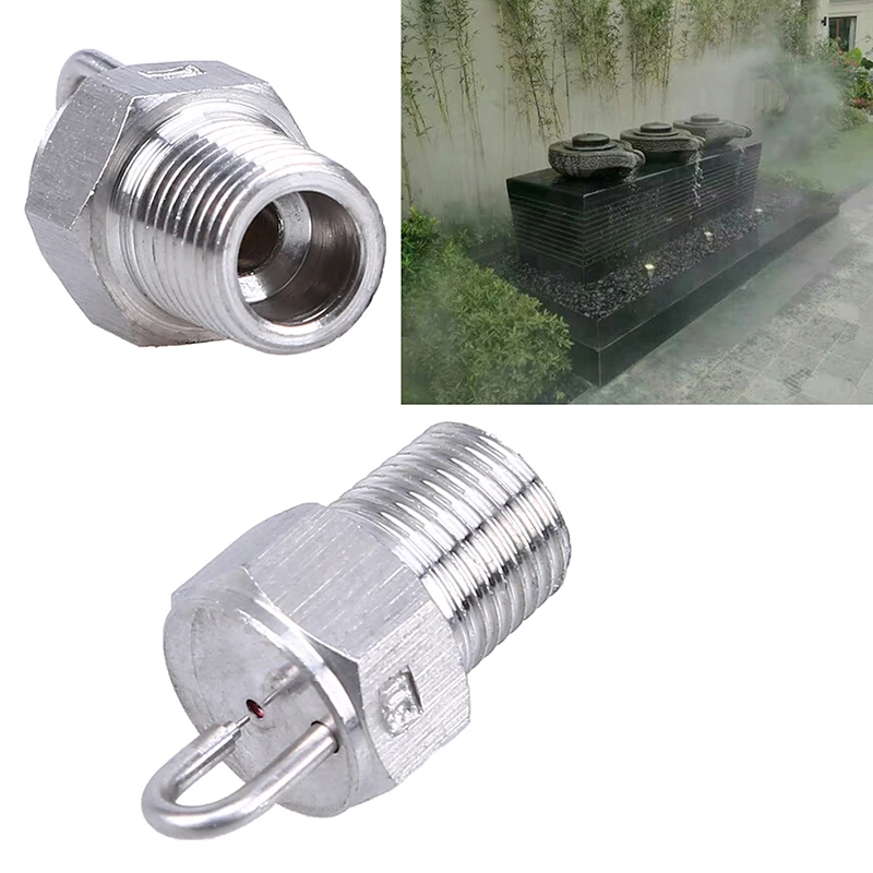

3PCS High Pressure Brass Threaded Fog Nozzle Garden Misting Fogging Spray Sprinkler Head Irrigation Fitting for Cooling System