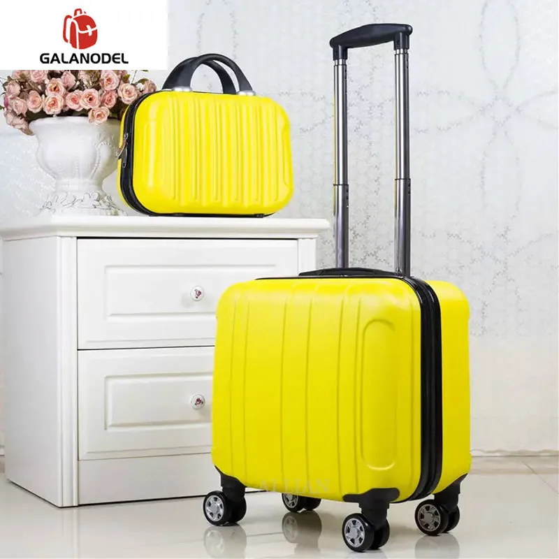 18 дюймов ABS багаж детский Багаж на колёсиках набор для женщин чемодан колесиках