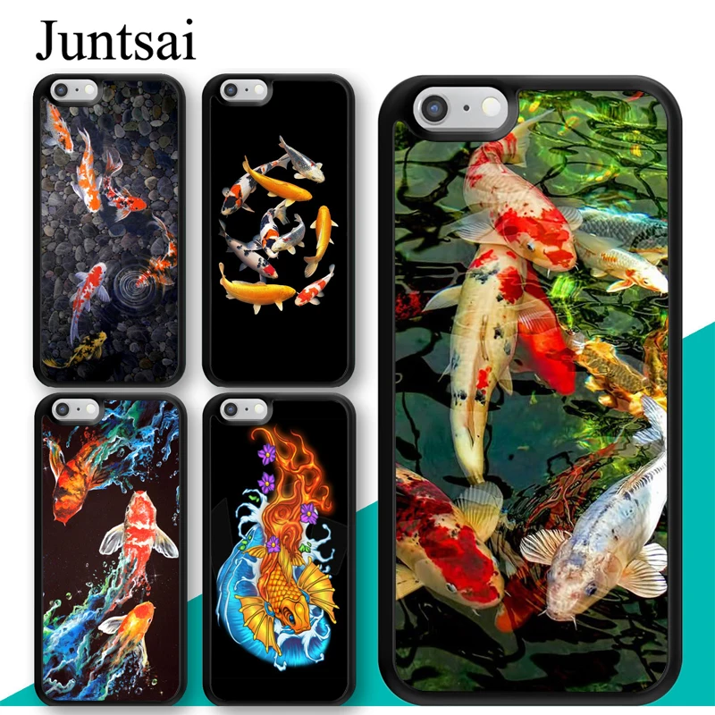 Чехол KOI для телефона с изображением карпа и рыбы iphone 11 12 Pro Max mini XR XS MAX X 5S SE 2020 6S 7 8
