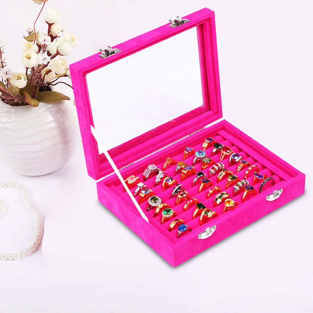 Новинка мини кольца серьги гвоздики ювелирный держатель коробка для хранения