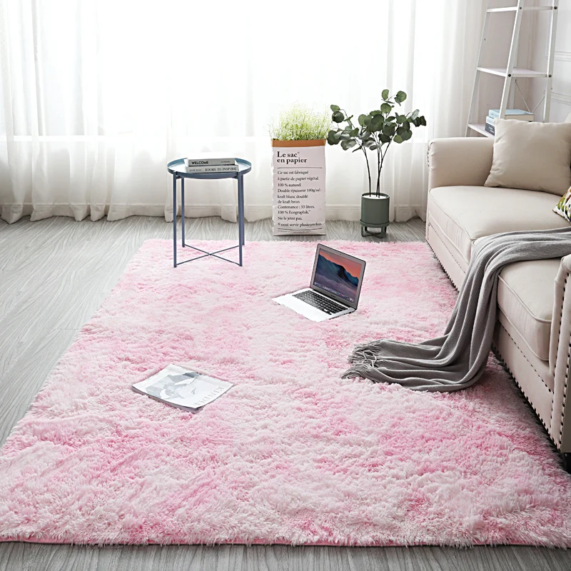 

Nordic ins tie-dye carpet living room coffee table rug bedroom home bedside rug balcony bay window decoration mat summer carpet