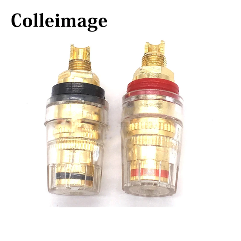 Hifi Разъем типа &quotбанан&quot Позолоченные разъемы медный терминал аудио усилитель