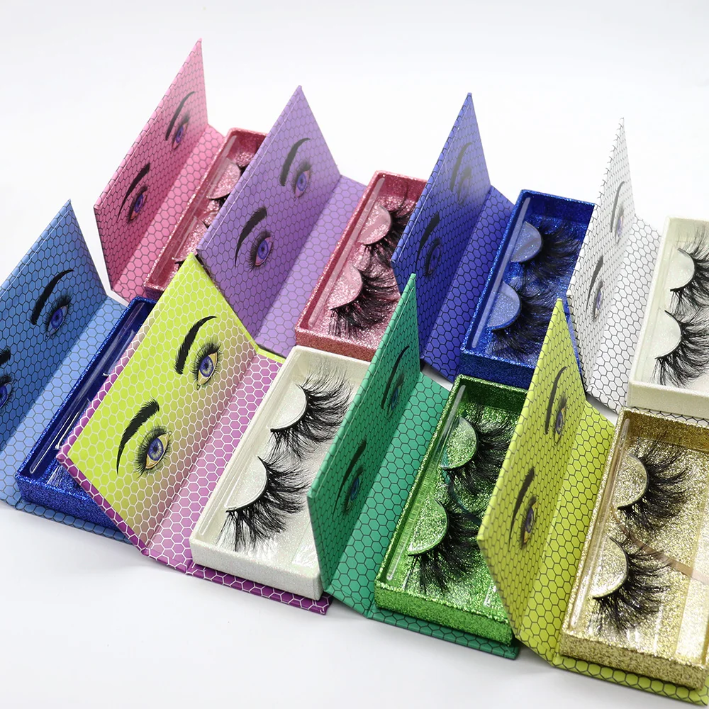 

Hot Sale Yellow Lashwoods Lashes Cases Wholesale 20PCS Custom Mink Eyelashes Packaging Box Handmade Mink Lashes Makeup Tools