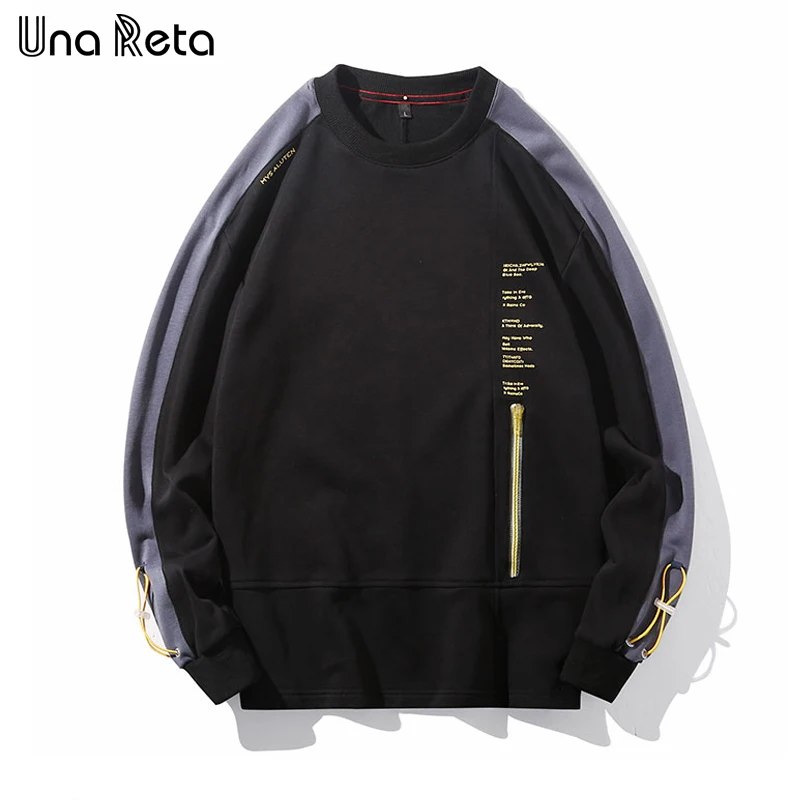 Мужская толстовка на молнии Una Reta Повседневная Толстовка в стиле хип хоп с