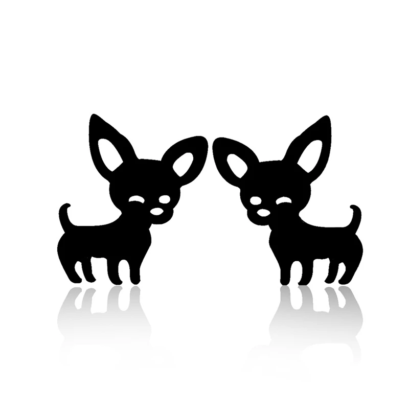 

New Arrival Chihuahua Earrings For Women Cute Dog Stud Earrings Pendiente Love My Pet Jewelry Animal Earring Bijoux