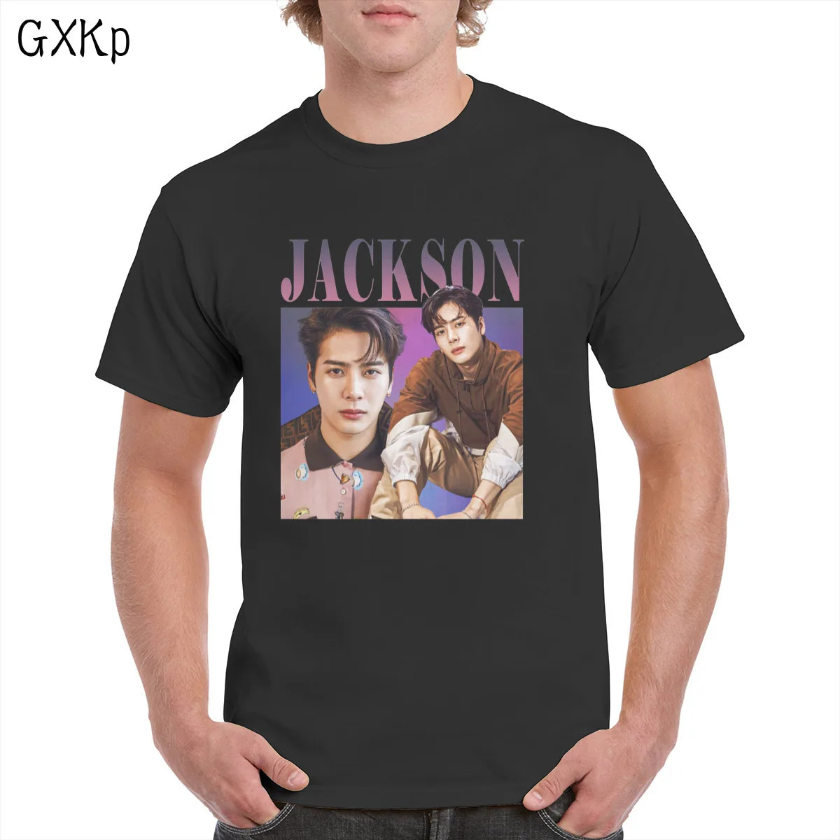 

Kpop Jackson T-Shirt Unisex 90'S Retro graphics T-Shirt 100% Cotton GOT7 Tops Female/Man