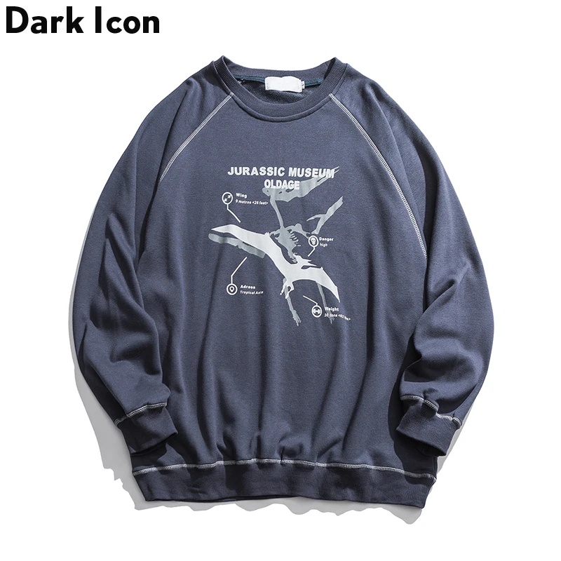 Футболка в стиле хип-хоп с темными иконами и цветными блоками осенняя уличная