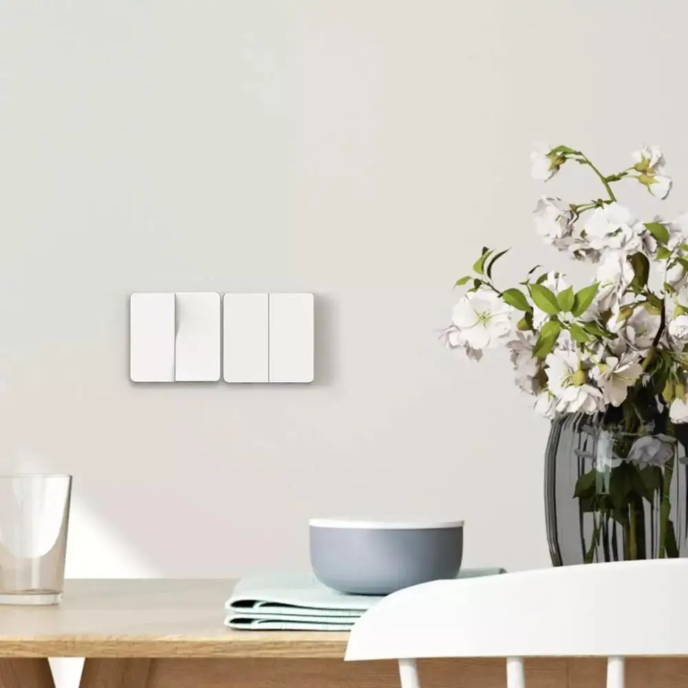 Новейший настенный переключатель mi jia с двумя кнопками двойной управления 2