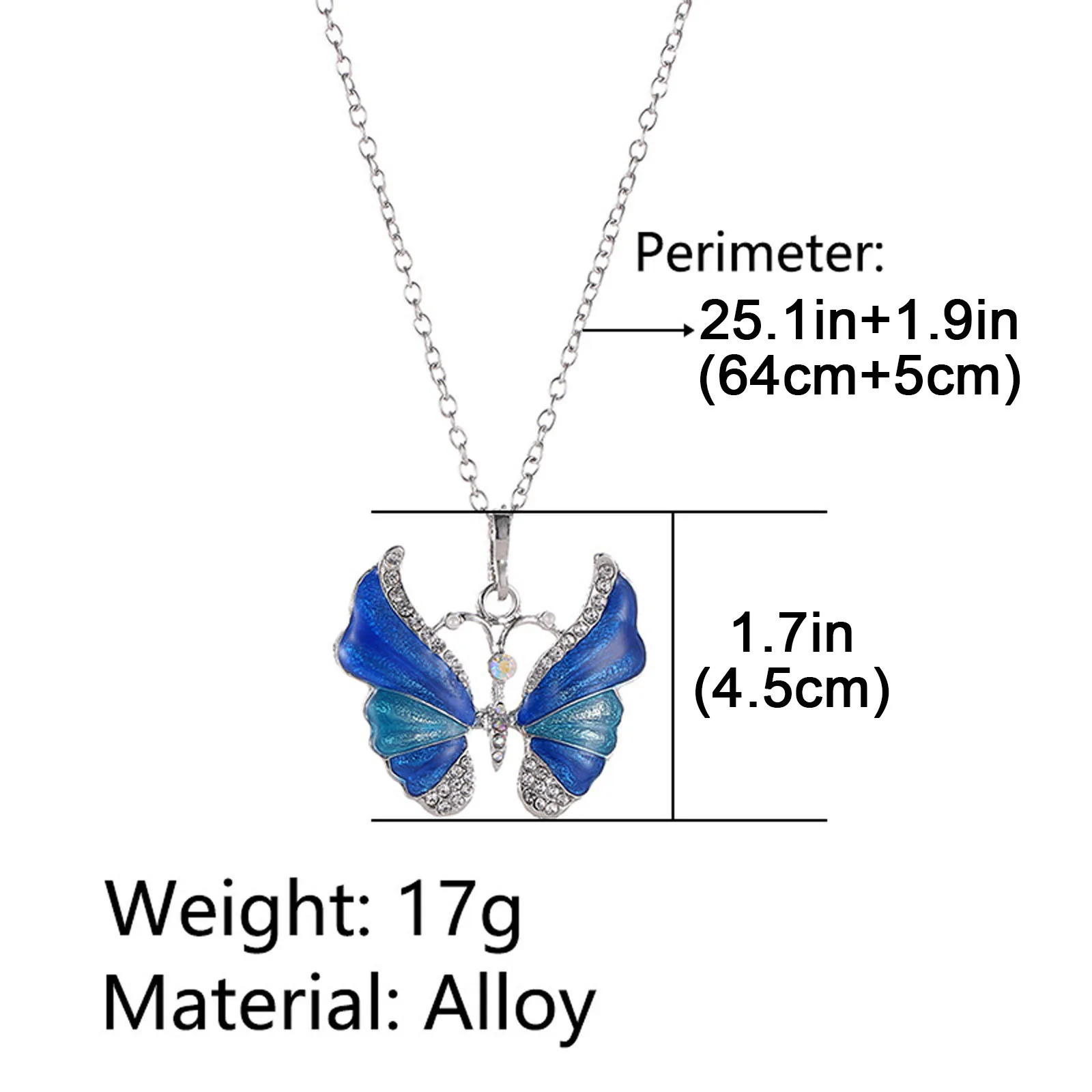 

Sweater Chain Wild European And American Butterfly Creative Necklace Pendant