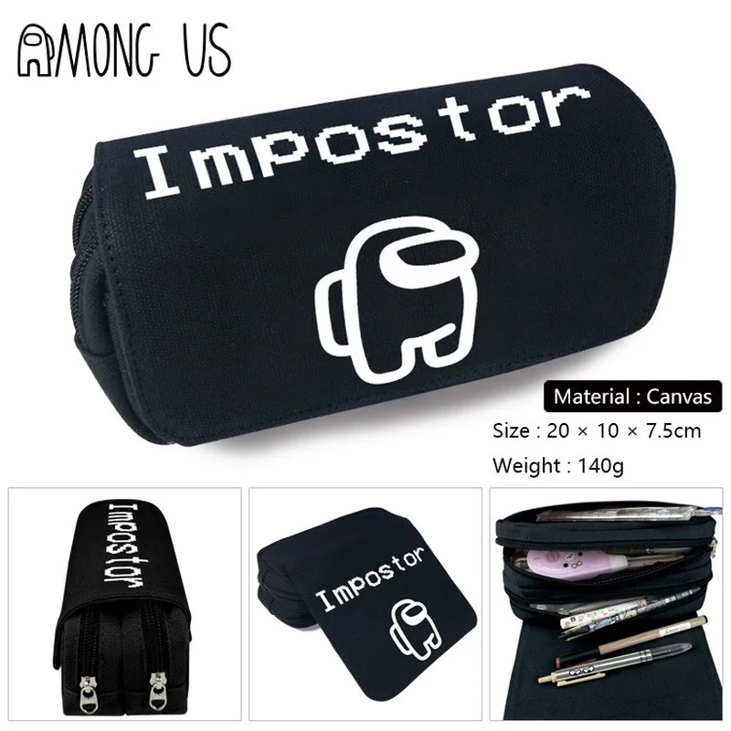 

Large Capacity Among Us Pencil Cases Bags Creative Colorful Fabric Pen Box Pouch Case Student School Office Stationary Supplies