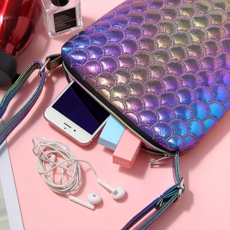 Чехол для карандашей из ПУ кожи с рисунком русалки|Пеналы| |