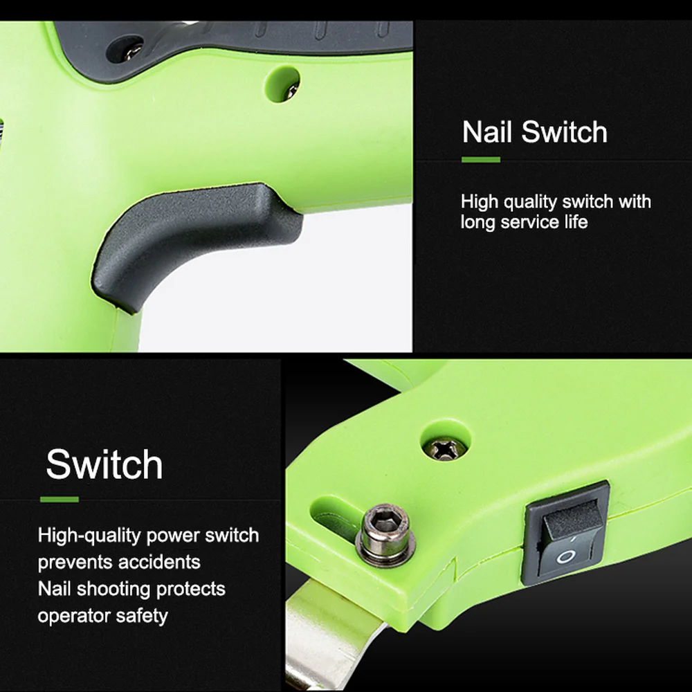 Электрический пистолет для ногтей и степлер 1800 Вт фотографический инструменты